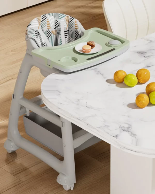 Smart Baby High Chair with LED Musical Tray for Toddlers Children Dining Chair for Distributor - 图片 2