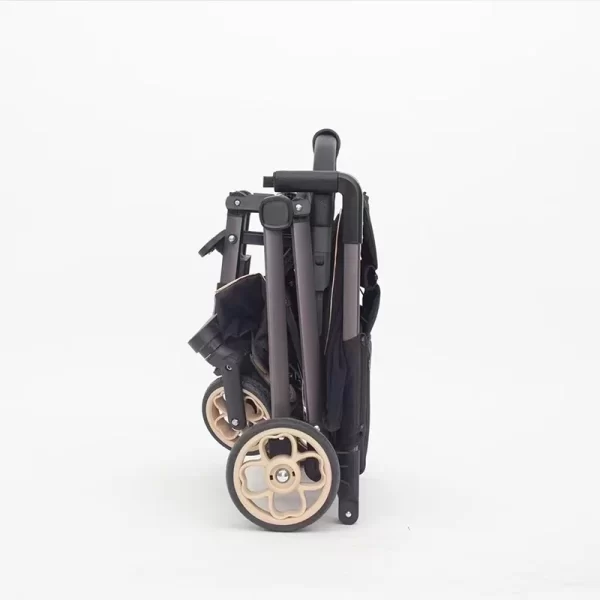 One-Second Fold Baby Stroller Dual Handlebar Aluminum Frame for Distributor - 图片 4
