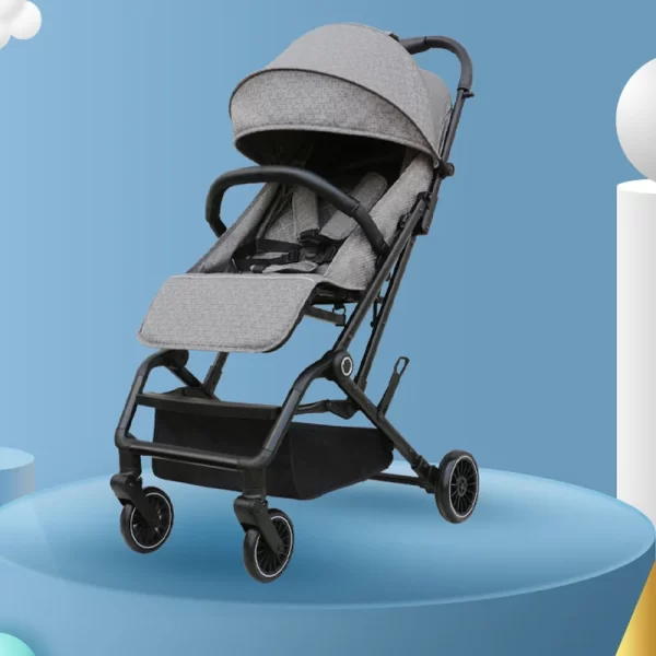 Luxury Baby Stroller One-Hand Fold Lightweight Folding Pram Fits in Airplane Cabin for Toddlers, Wholesale