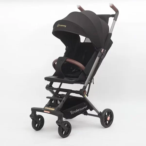 One-Second Fold Baby Stroller Dual Handlebar Aluminum Frame for Distributor - 图片 5