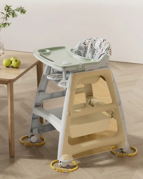 Smart Baby High Chair with LED Musical Tray for Toddlers Children Dining Chair for Distributor - 图片 7