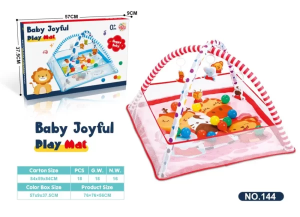 Baby Play Gym Mat with Ball Pit Activity Gym Center for Newborn Infant Baby Toddlers - 图片 3