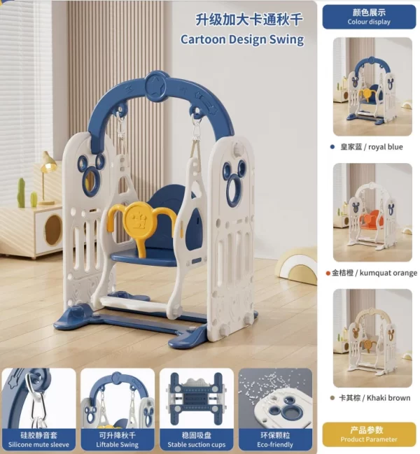 Toddler Swing Set for Indoor/Outdoor Backyard Playset Adjustable for Kids - 图片 2