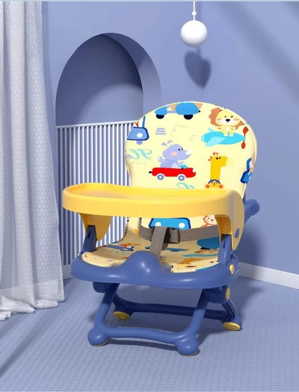 Baby High Chair for Babies and Toddlers Travel Booster Feeding Chairs with Safety Harness