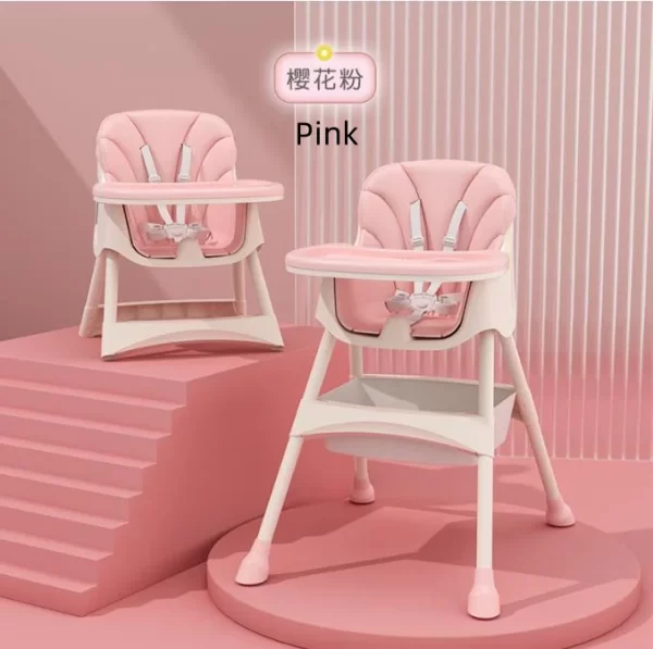 Baby High Chair for Babies and Toddlers with 5-Point Safety Harness Easy to Clean Surface - 图片 2