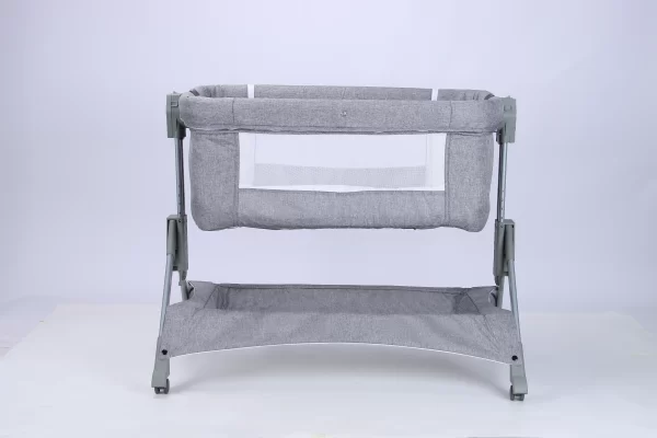 Portable Baby Bassinet – Foldable, Adjustable Height, Silent Wheels, 2-in-1 Rocking & Bedside Crib, Wholesale - 图片 4