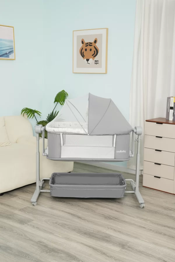 Baby Bassinet Bedside Bassinet for Baby with Wheels Mosquito Net Portable Bed for Infant Newborn, Wholesale - 图片 7
