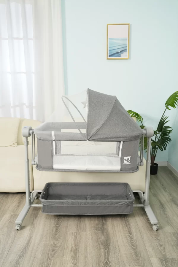 Baby Bassinet Bedside Bassinet for Baby with Wheels Mosquito Net Portable Bed for Infant Newborn, Wholesale - 图片 6