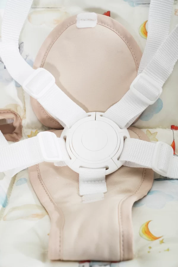 Smart Baby Rocking Chair with Adjustable Recline & Canopy Includes Mosquito Net & Toys - 图片 7