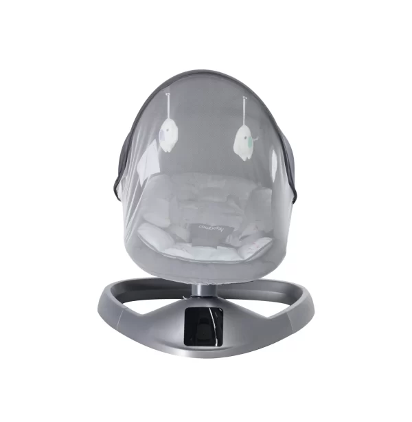 Smart Baby Rocking Chair with Adjustable Recline & Canopy Includes Mosquito Net & Toys - 图片 4