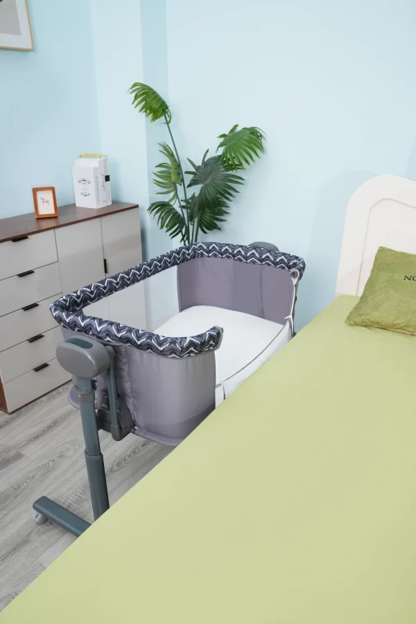 Smart Multi-Functional Baby Bassinet Rocking Bed with Canopy & Mosquito Net, Wholesale - 图片 2
