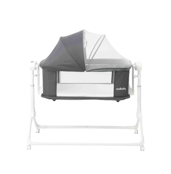 Smart Bluetooth Baby Bassinet with Mosquito Canopy & Music Baby Rocking Bed - 图片 2
