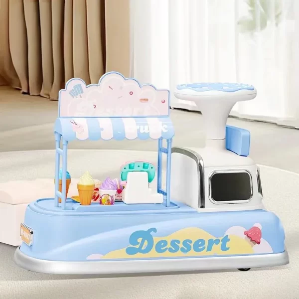 Multi-Functional Sliding Car Ride-On & Pretend Play Toy with Oversized Storage Detachable Tray & 360° Wheels - 图片 3