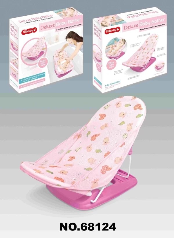 Baby Bath Seat, Adjustable 3-Position Recline for Growing Babies Baby Bath Support Sling, Wholesale - 图片 4