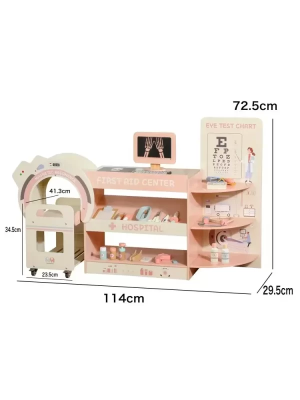 Hospital Pretend Play Set Game Educational Pretend Doctor Gift Toys for Kids Girls - 图片 6