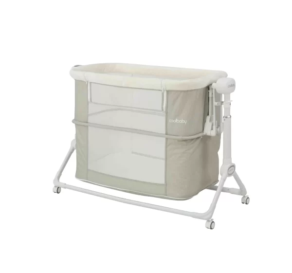 Smart Bluetooth Baby Bassinet with Mosquito Canopy & Music Baby Rocking Bed - 图片 3