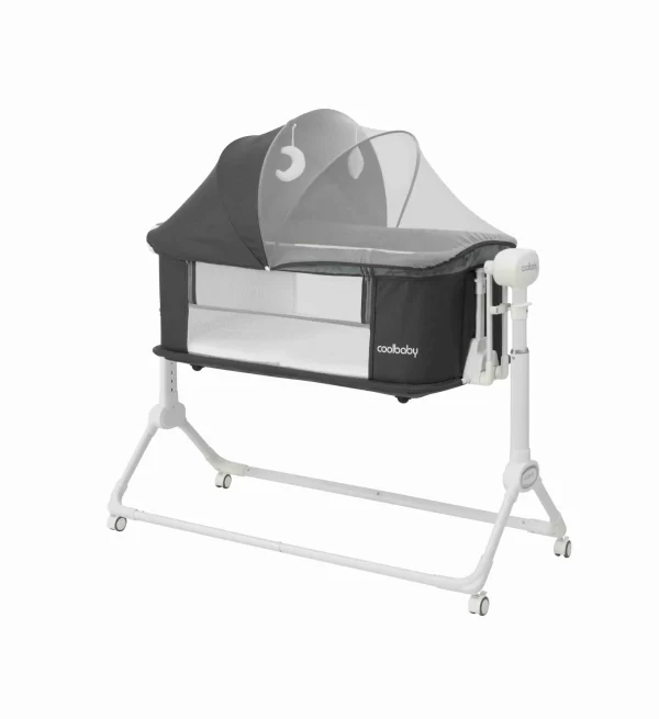 Smart Bluetooth Baby Bassinet with Mosquito Canopy & Music Baby Rocking Bed