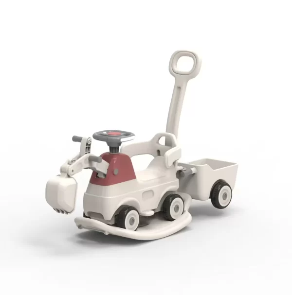 4-in-1 Multi-Function Kids Ride-On Toy Car - Excavator, Rocking Horse, Toy Dumper Truck, Sliding Car - 图片 7