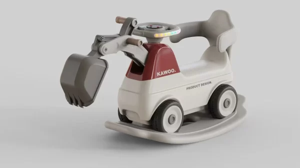 4-in-1 Multi-Function Kids Ride-On Toy Car - Excavator, Rocking Horse, Toy Dumper Truck, Sliding Car - 图片 5