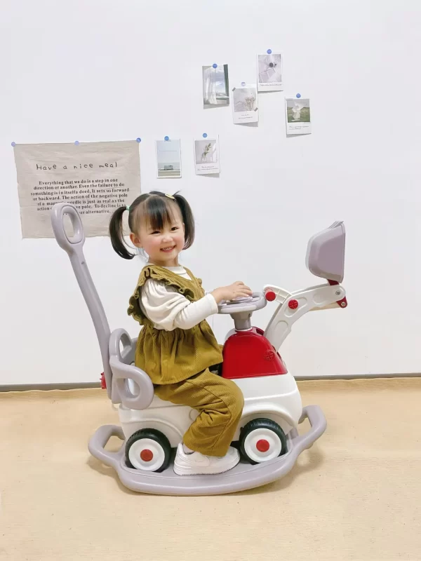 4-in-1 Multi-Function Kids Ride-On Toy Car - Excavator, Rocking Horse, Toy Dumper Truck, Sliding Car
