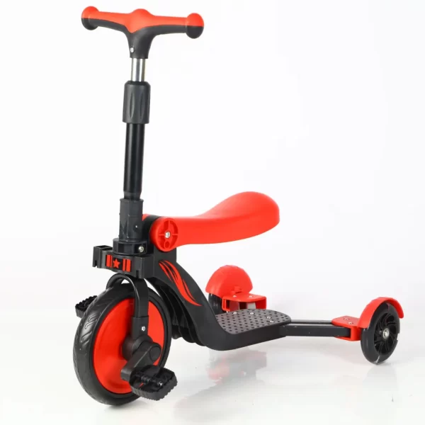 5-in-1 Multi-Function Kids Scooter Converts Between 5 Modes 3 Height Adjustments - 图片 3