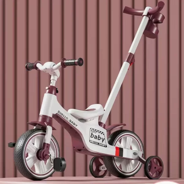 4-in-1 Multi-Functional Kids Tricycle Convertible Push Bike, Pedal Trike, Scooter & Balance Bike with Adjustable Handlebars for Distributor - 图片 7