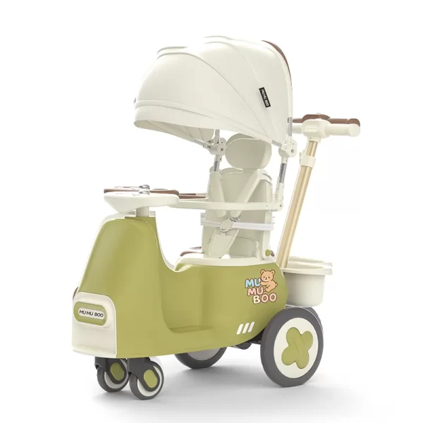 Luxury Baby Ride on Car Multifunctional Stroller & Rocker Car with Light and Music, Patented Design