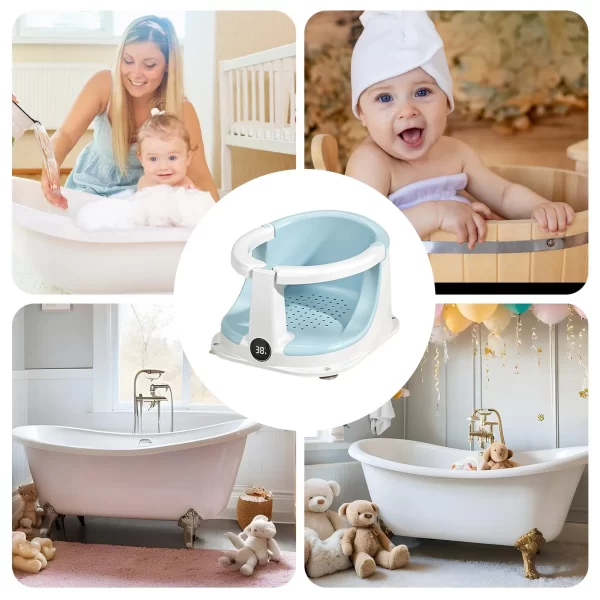 Portable Baby Bath Seat Shower Chair Bathtub Support for Baby Easy Clean Anti Slip, Wholesale - 图片 6
