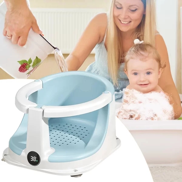 Portable Baby Bath Seat Shower Chair Bathtub Support for Baby Easy Clean Anti Slip, Wholesale - 图片 5