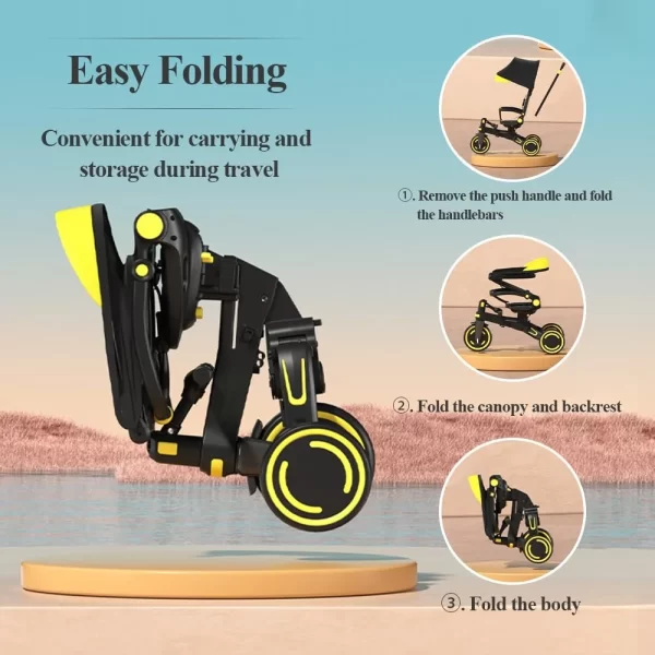 High-Quality Multi-Functional Kids Tricycle, Toddler Bike With Push Handle, Wholesale - 图片 4