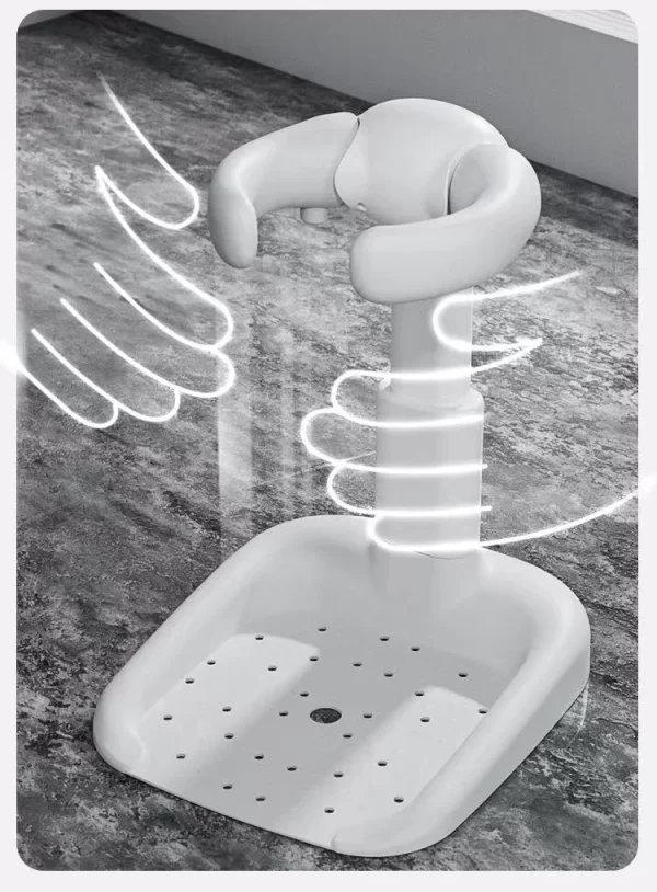 Ergonomic Anti-Slip Baby Standing Shower Support Adjustable Height Triple Safety Design - 图片 2