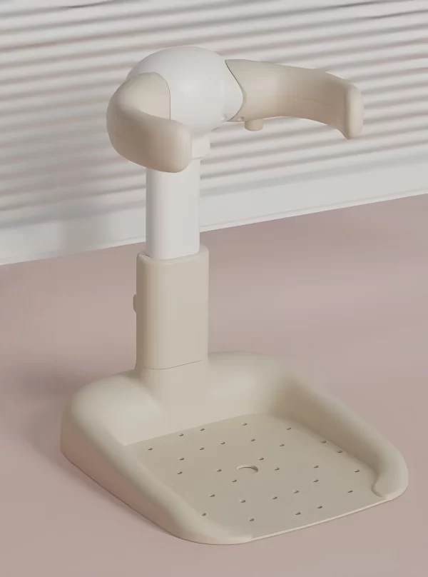 Ergonomic Anti-Slip Baby Standing Shower Support Adjustable Height Triple Safety Design