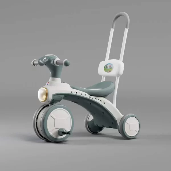 Kids' Tricycle with Push Handle Toddler Push Trike for Boys and Girls - 图片 3