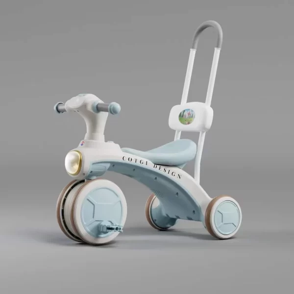 Kids' Tricycle with Push Handle Toddler Push Trike for Boys and Girls - 图片 5