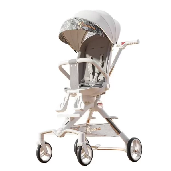 Aluminum Alloy Frame Baby Stroller High -View, Foldable & Comfortable Baby Pushchair for Toddlers, Wholesale - 图片 3