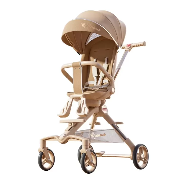 Aluminum Alloy Frame Baby Stroller High -View, Foldable & Comfortable Baby Pushchair for Toddlers, Wholesale - 图片 5