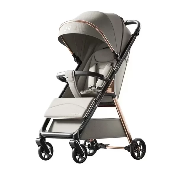 One-Second Fold Baby Stroller Adjustable Baby Pram Reinforced Aluminum Frame, Wholesale - 图片 3