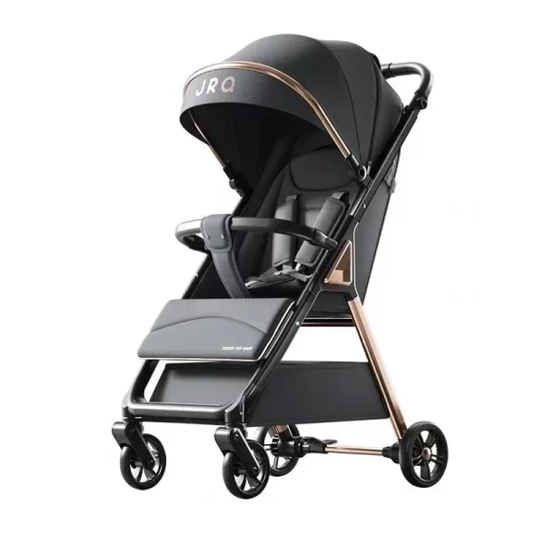 One-Second Fold Baby Stroller Adjustable Baby Pram Reinforced Aluminum Frame, Wholesale - 图片 4