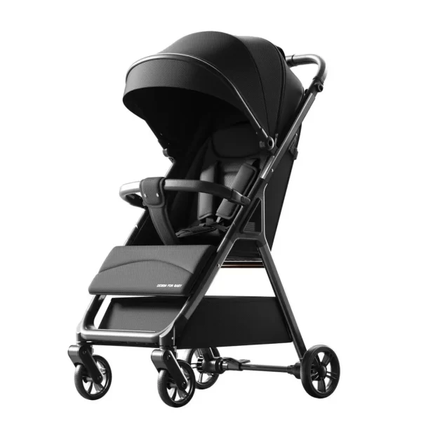 One-Second Fold Baby Stroller Adjustable Baby Pram Reinforced Aluminum Frame, Wholesale - 图片 6