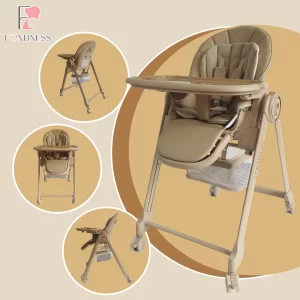Multi-Functional Baby High Chair with Adjustable Footrest, Backrest & Height, Wholesale