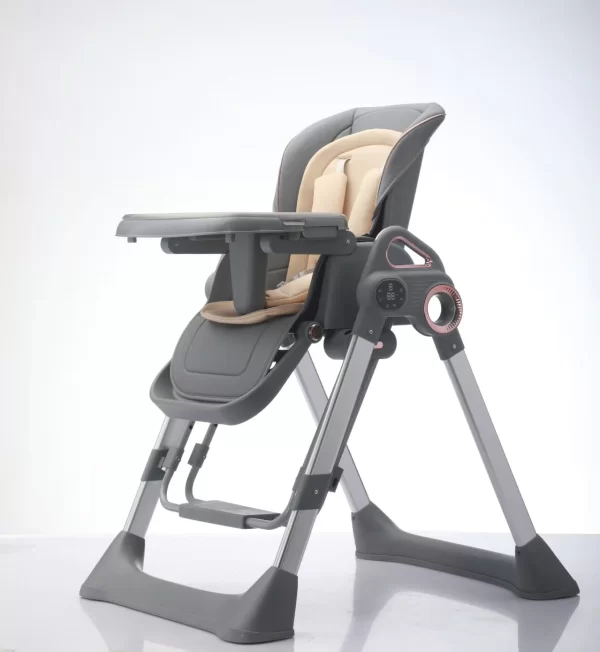 Multi-Function Electric Baby High Chair with Flat-Rocking Motion Adjustable 3-Level Height 180° Recline, Wholesale - 图片 4
