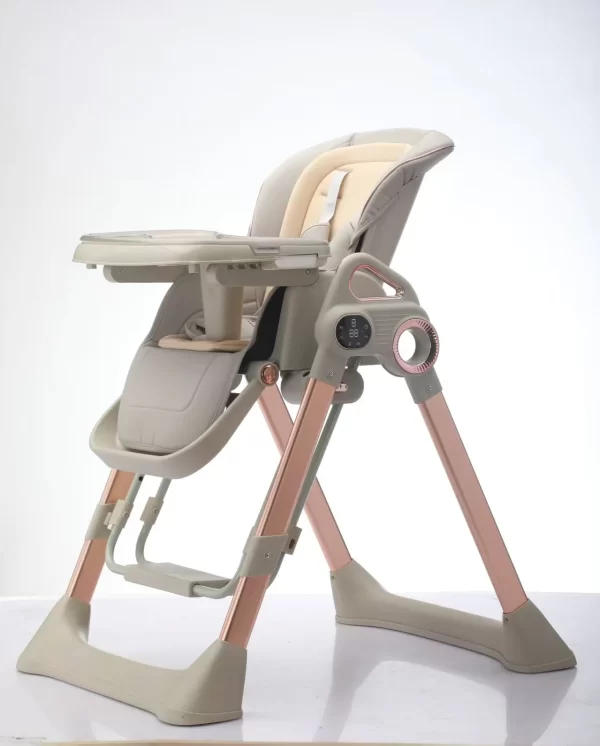 Multi-Function Electric Baby High Chair with Flat-Rocking Motion Adjustable 3-Level Height 180° Recline, Wholesale - 图片 3