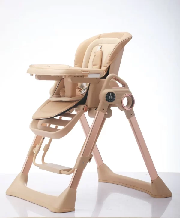 Multi-Function Electric Baby High Chair with Flat-Rocking Motion Adjustable 3-Level Height 180° Recline, Wholesale - 图片 2
