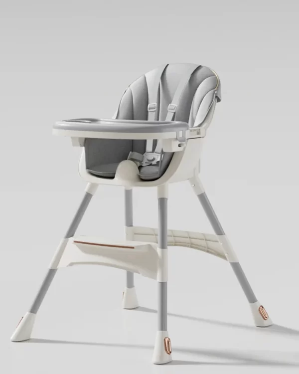 Baby High Chair Baby Feeding Chair for Babies and Toddlers With Locking Wheels and PU Cushion Washable, Wholesale - 图片 3