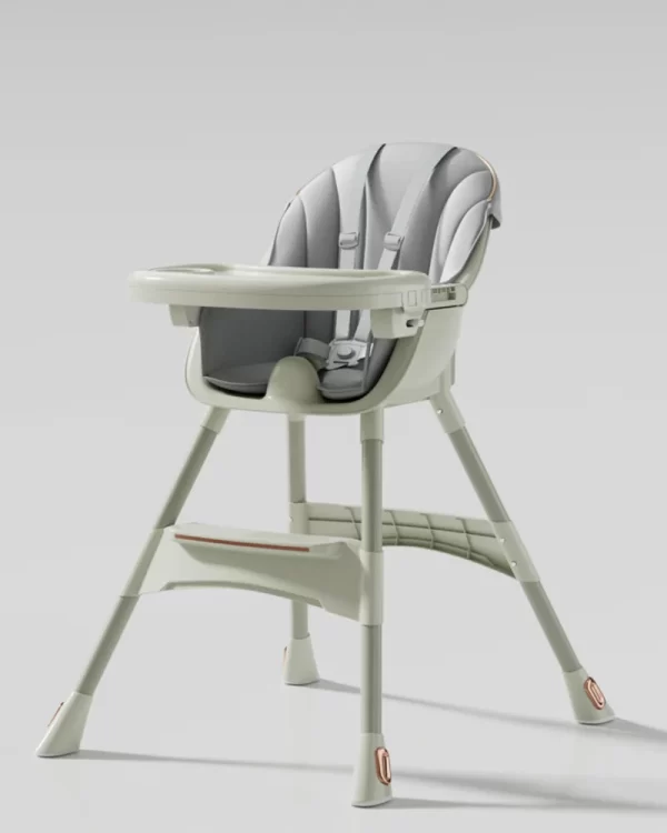 Baby High Chair Baby Feeding Chair for Babies and Toddlers With Locking Wheels and PU Cushion Washable, Wholesale