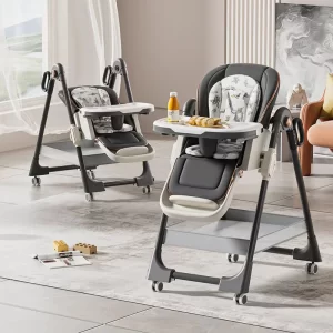 Baby High Chair, Toddler Booster Seat for Dining, Adjustable 2-in-1 Baby High Chairs and Swing Chairs, Wholesale