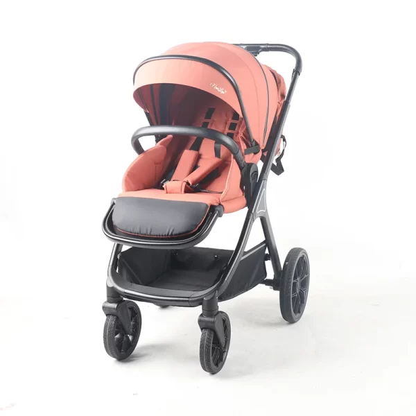 3 in 1 Baby Stroller High Landscape Infant Stroller with Reversible Bassinet Adjustable Backrest & Canopy, Wholesale - 图片 8