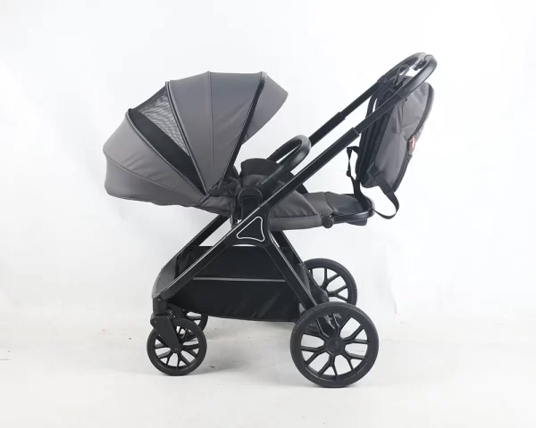 3 in 1 Baby Stroller High Landscape Infant Stroller with Reversible Bassinet Adjustable Backrest & Canopy, Wholesale - 图片 5