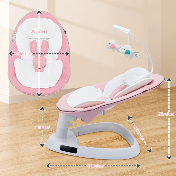 Electric Baby Swing for Infants to Toddler 5 Speed Swing with Remote Control Baby Rocking Chair for Newborn Babies, Wholesale - 图片 9