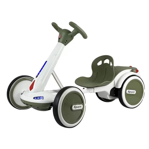 Kids Electric Go-Kart 4-Speed Adjustable Colorful Lights Early Education & Nursery Rhymes Portable and Foldable Ride on Car, Wholesale - 图片 5